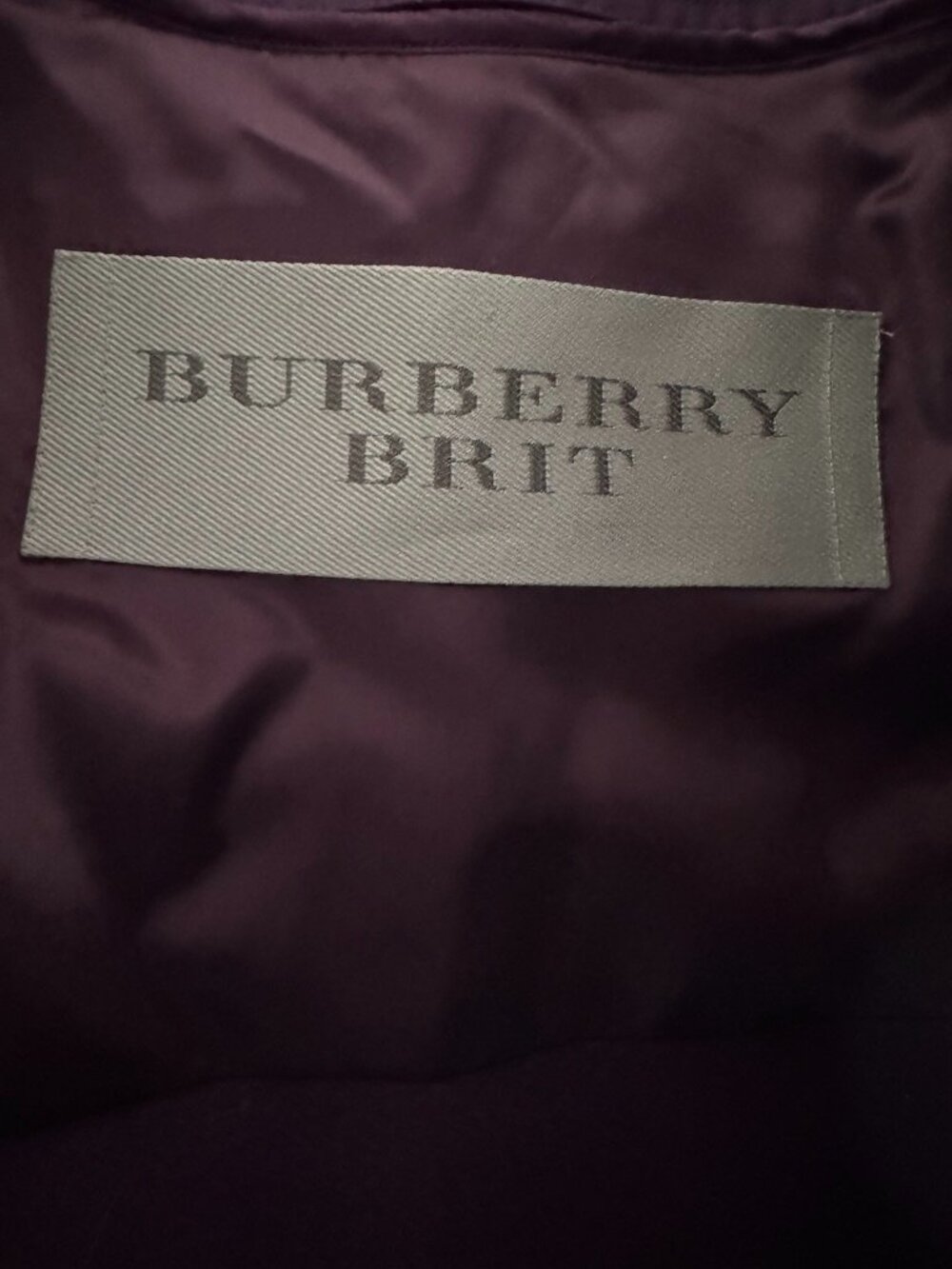 Purple Plum Burberry Trench Coat with Removable Interior - Picture 10 of 13
